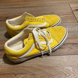 Vans Yellow and White Sneakers